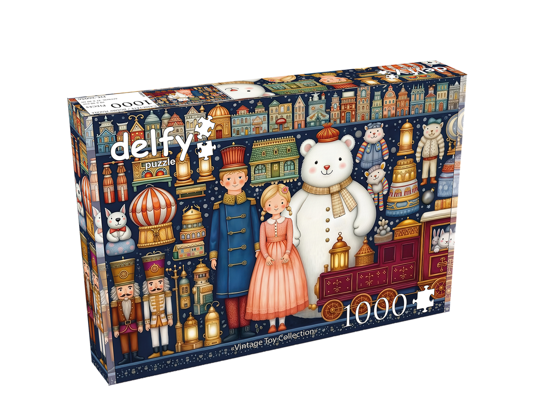Vintage Toy Collection 1000 piece Delfy puzzle box