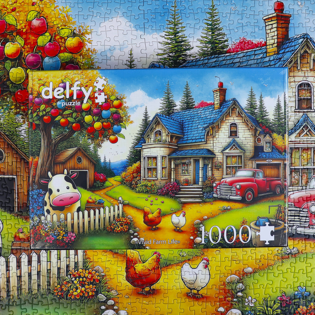 Vivid Farm Life 1000 piece Delfy puzzle
