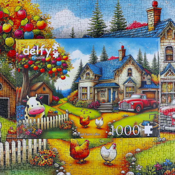 Vivid Farm Life 1000 piece Delfy puzzle