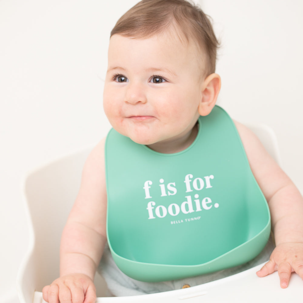 F Is for Foodie Wonder Bib | Bella Tunno