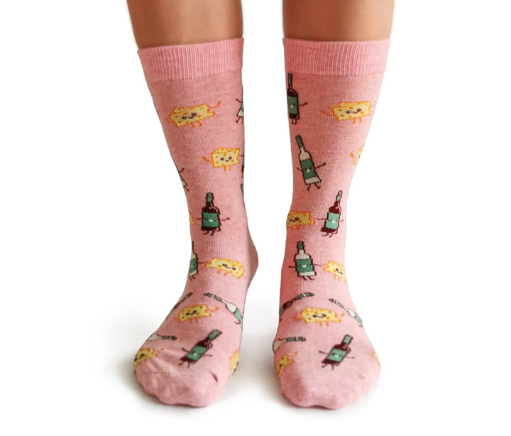 Wine &amp; Cheese | Womans Socks