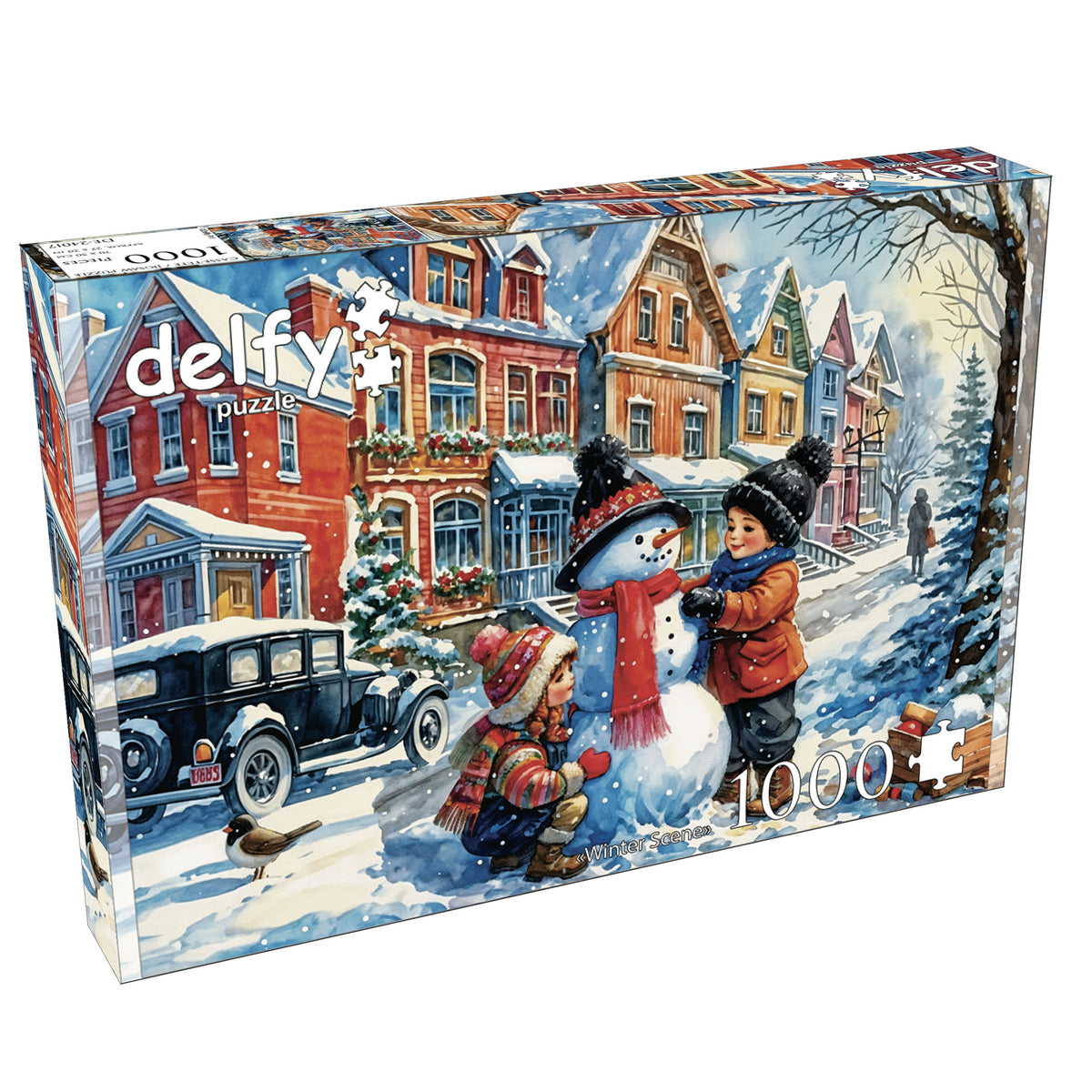 Winter Scene 1000 piece Delfy puzzle box