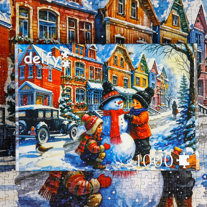 Winter Scene 1000 piece Delfy puzzle