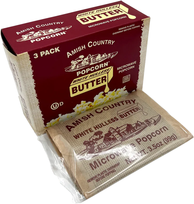 Microwave White Hulless Butter  | Popcorn