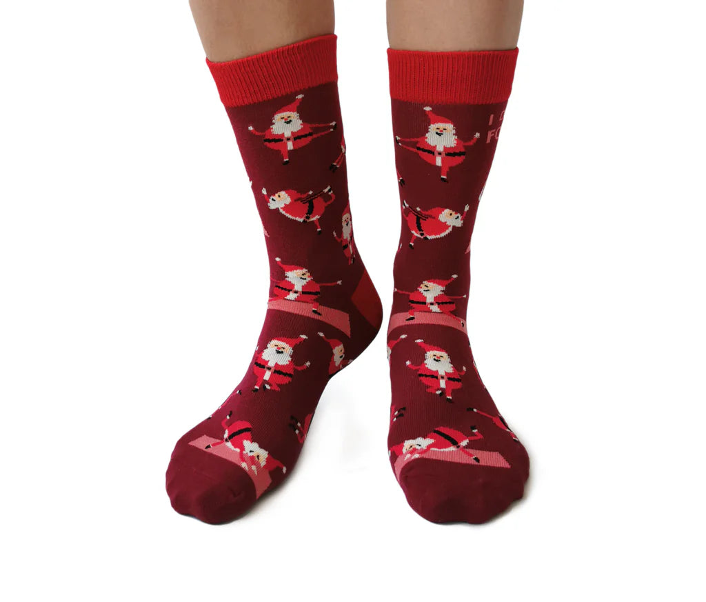 Yoga Santa Socks | Womans Socks