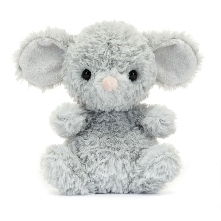 Yummy Mouse by Jellycat — detail of pink nose and whiskers