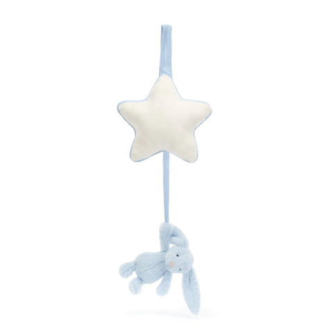Bashful Blue Bunny Musical Pull | Jellycat