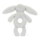 Bashful Grey Bunny Ring Rattle | Jellycat