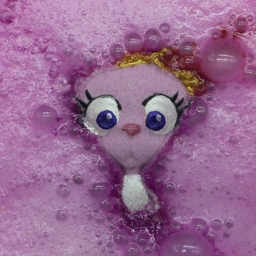 Purple Cat with Bow Bath Bomb by The Bomb Bar - alternate view