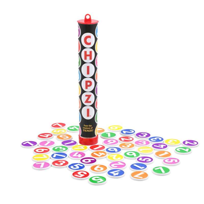 CHIPZI game box and colourful chips