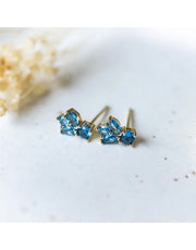Deco Stud - Sky Blue | Earrings