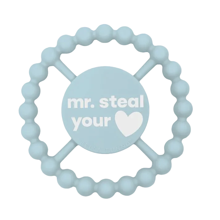 Bella Tunno Mr. Steal Your Heart Happy Teether silicone baby teething ring