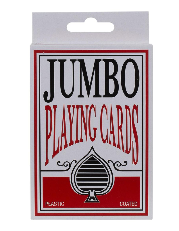 Jumbo index playing cards front