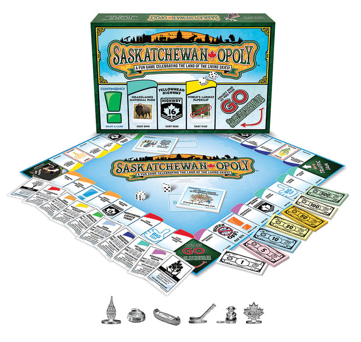Saskatchewan-Opoly board game layout