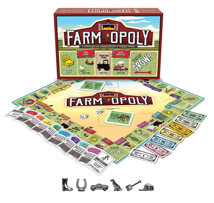 Farm-Opoly board game layout