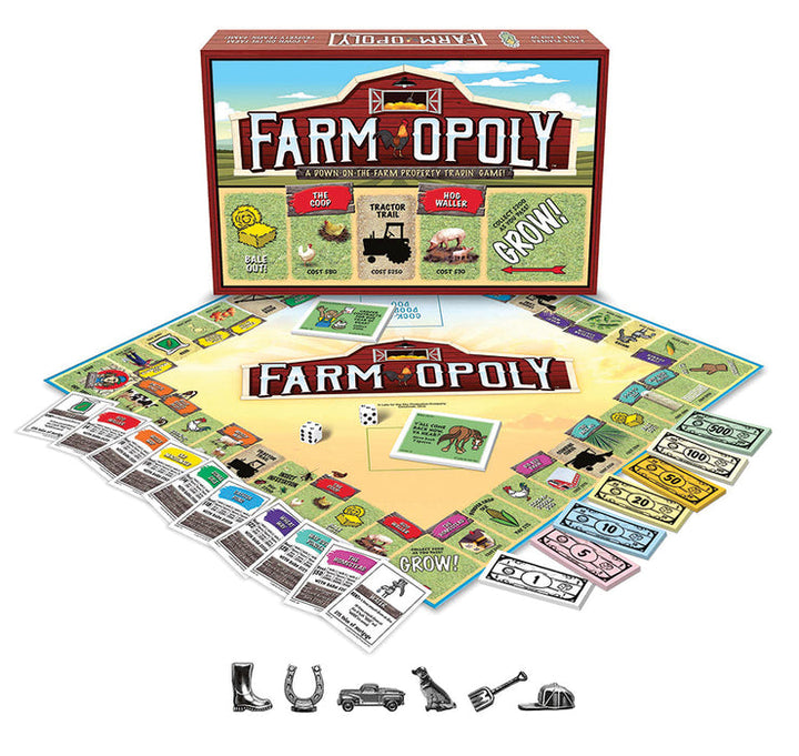 Farm-Opoly board game layout
