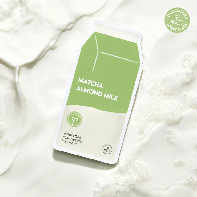 Matcha Almond Milk Plant-Based Milk Mask Filled PDQ Display