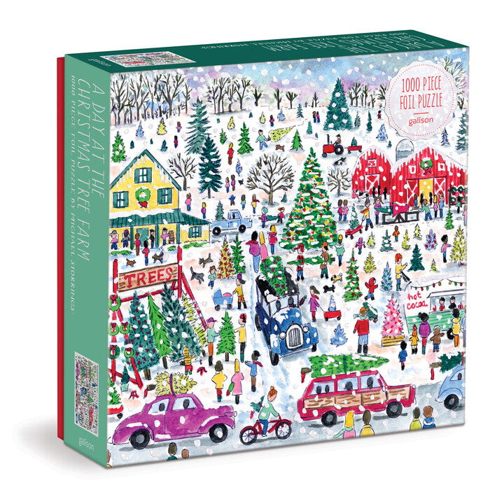 Michael Storrings Christmas Tree Farm | 1000 Piece Foil Puzzle