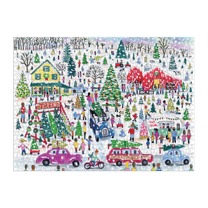 Michael Storrings Christmas Tree Farm | 1000 Piece Foil Puzzle