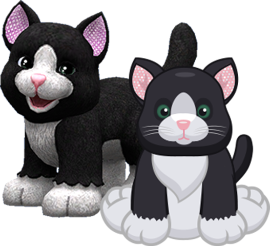 Webkinz Black and White Cat | Plush