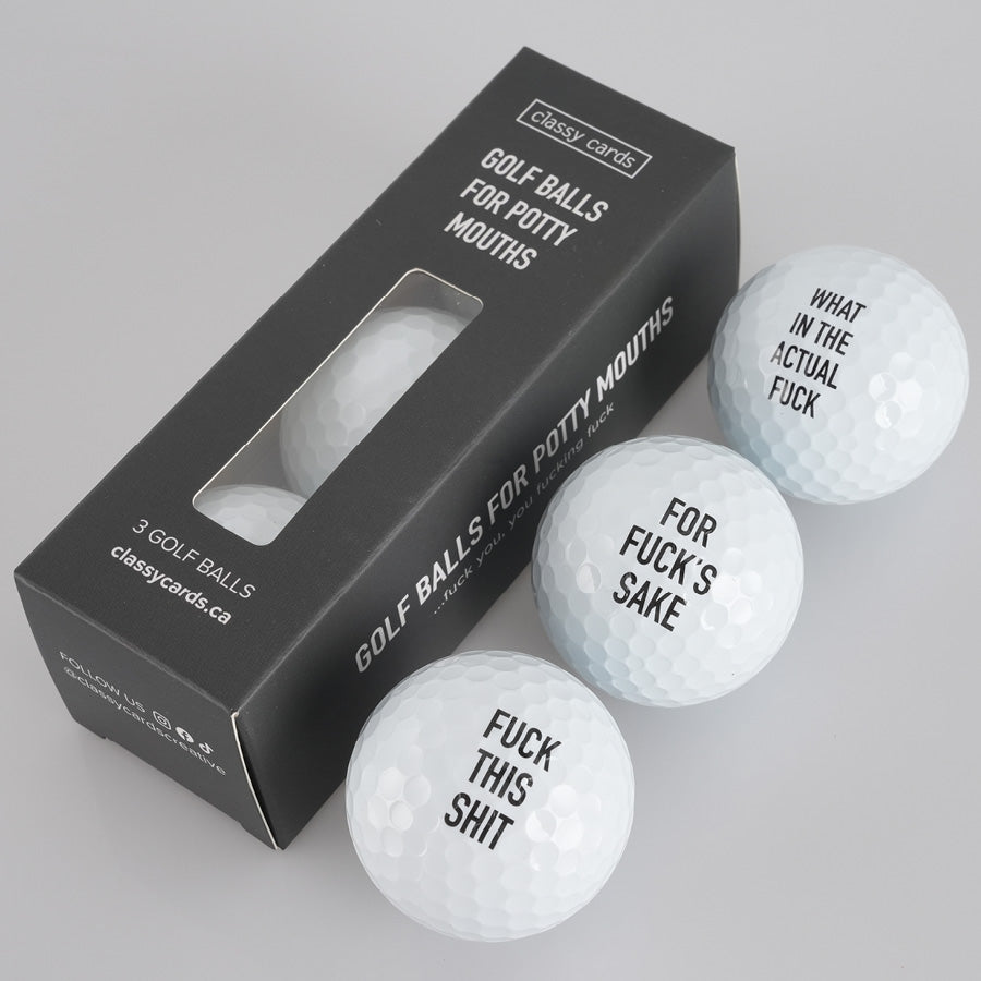 Golf Balls For Potty Mouths