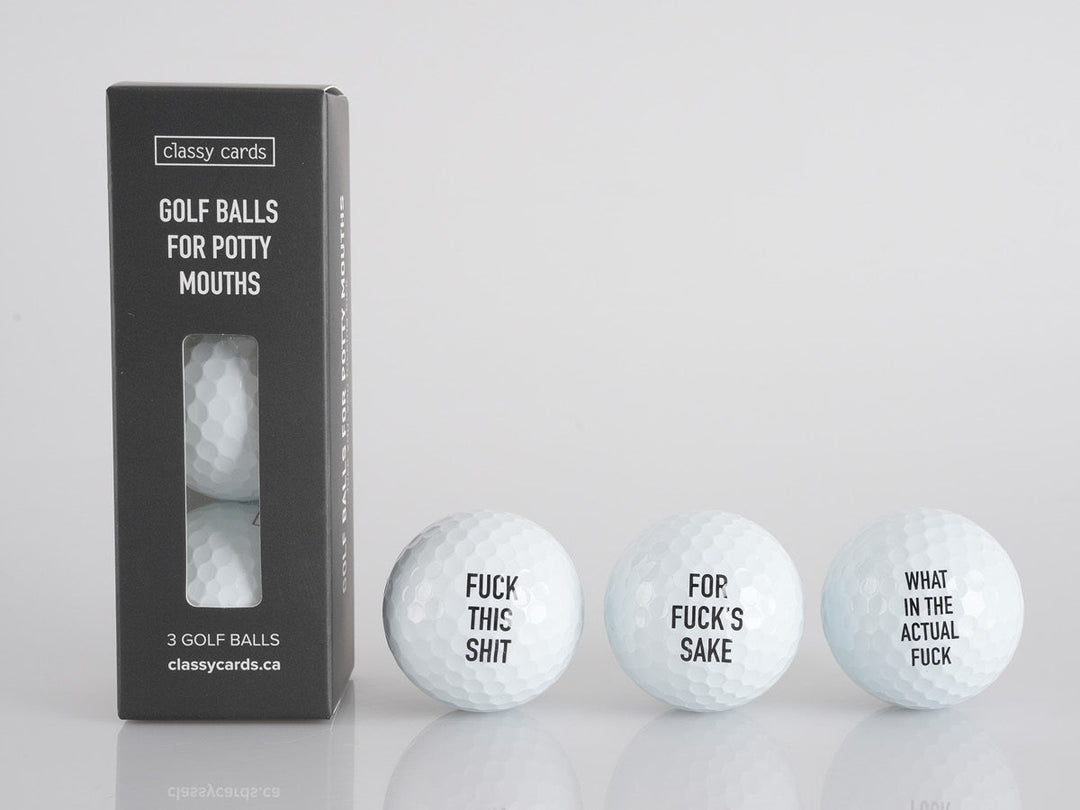 Golf Balls For Potty Mouths