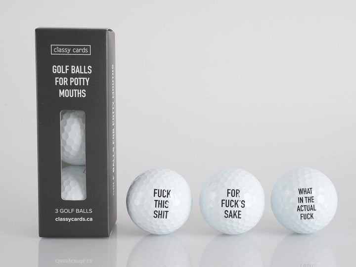 Golf Balls For Potty Mouths