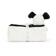 Black & Cream Puppy Blankie | Jellycat