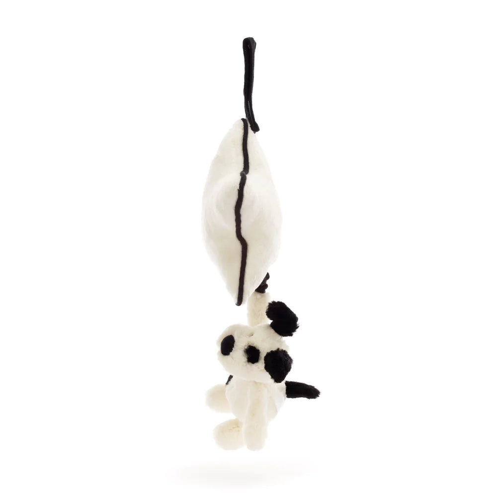 Black &amp; Cream Puppy Musical Pull | Jellycat