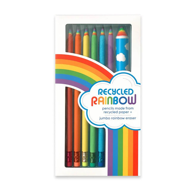 Recycled Rainbow Pencil set