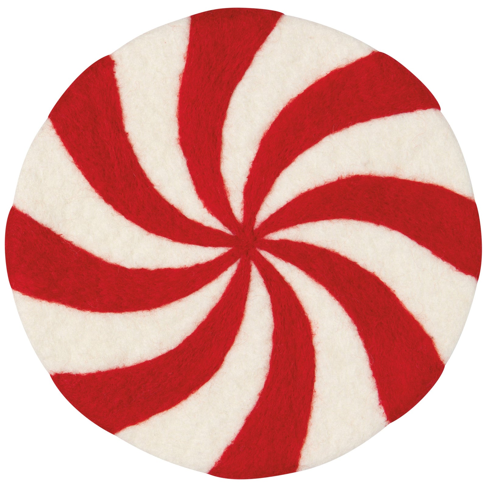 Merry Mints felted wool trivet by Danica