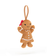 Ornament - Festive Folly Gingerbread Ruby | Jellycat