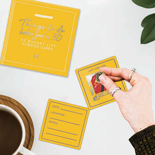 Things To Do Before You Are 30 Scratch Cards