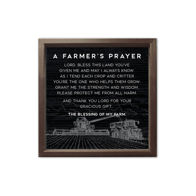 A Farmers Prayer | Wood Sign