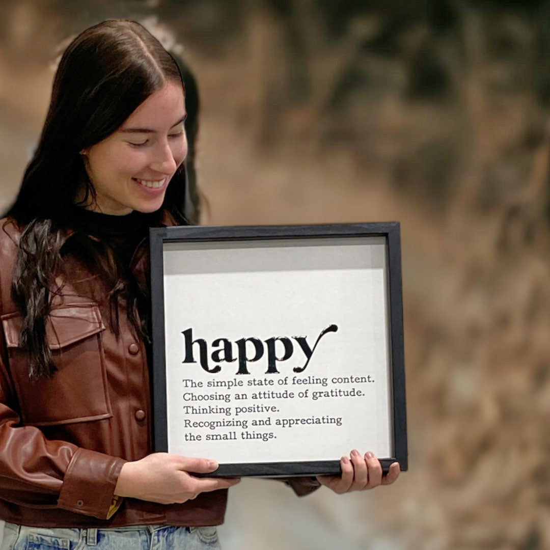 Happy | Wood Sign
