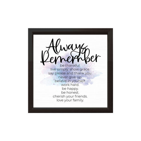 Always Remember | Wood Sign
