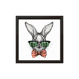 Bunny With Glasses | Wood Sign