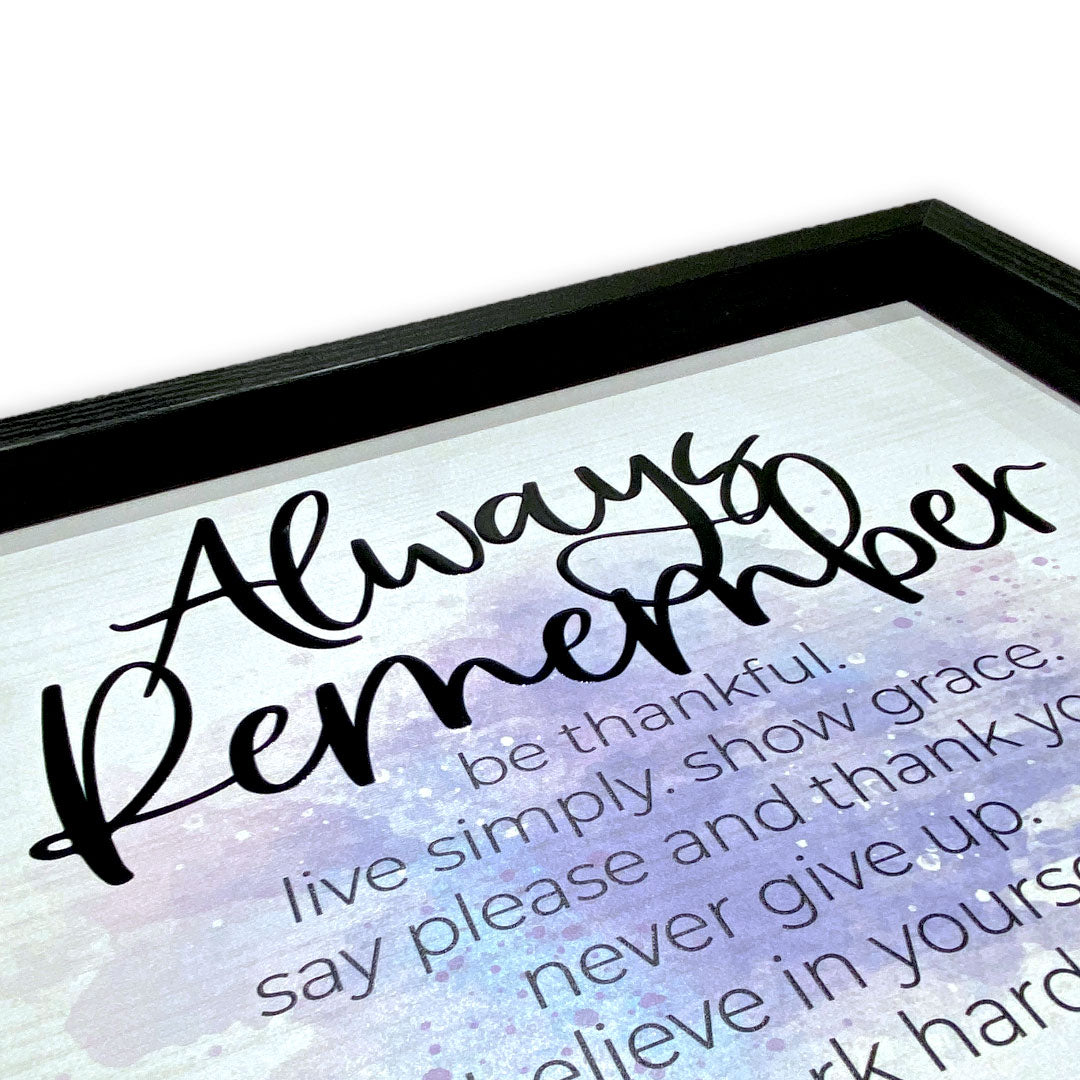 Always Remember | Wood Sign