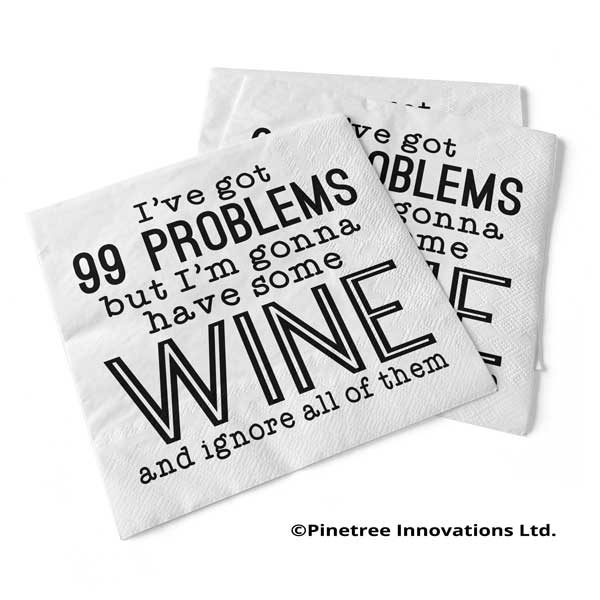 99 Problems | Beverage Napkins