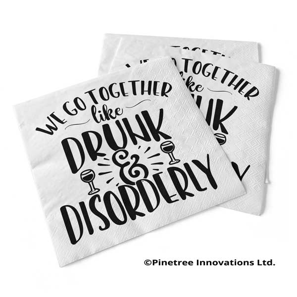 Drunk &amp; Disorderly | Beverage Napkins