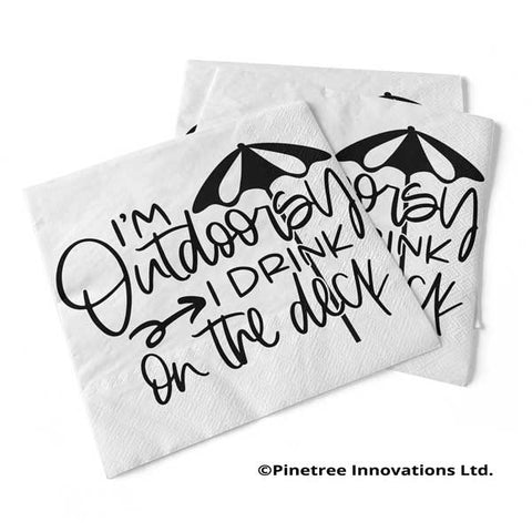 I'm Outdoorsy | Beverage Napkins