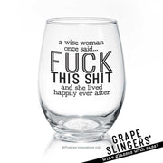 A Wise Woman | Wine Glass
