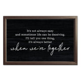 Better Together | Wood Sign