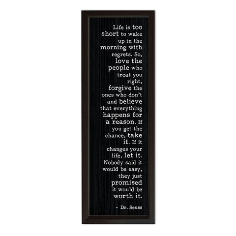 Life Is Too Short | Wood Sign