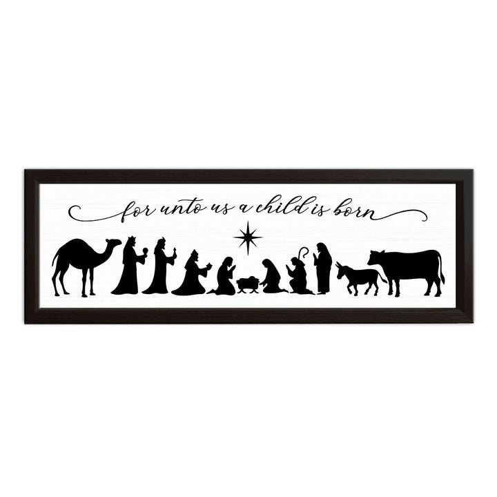 Nativity Scene | Wood Sign