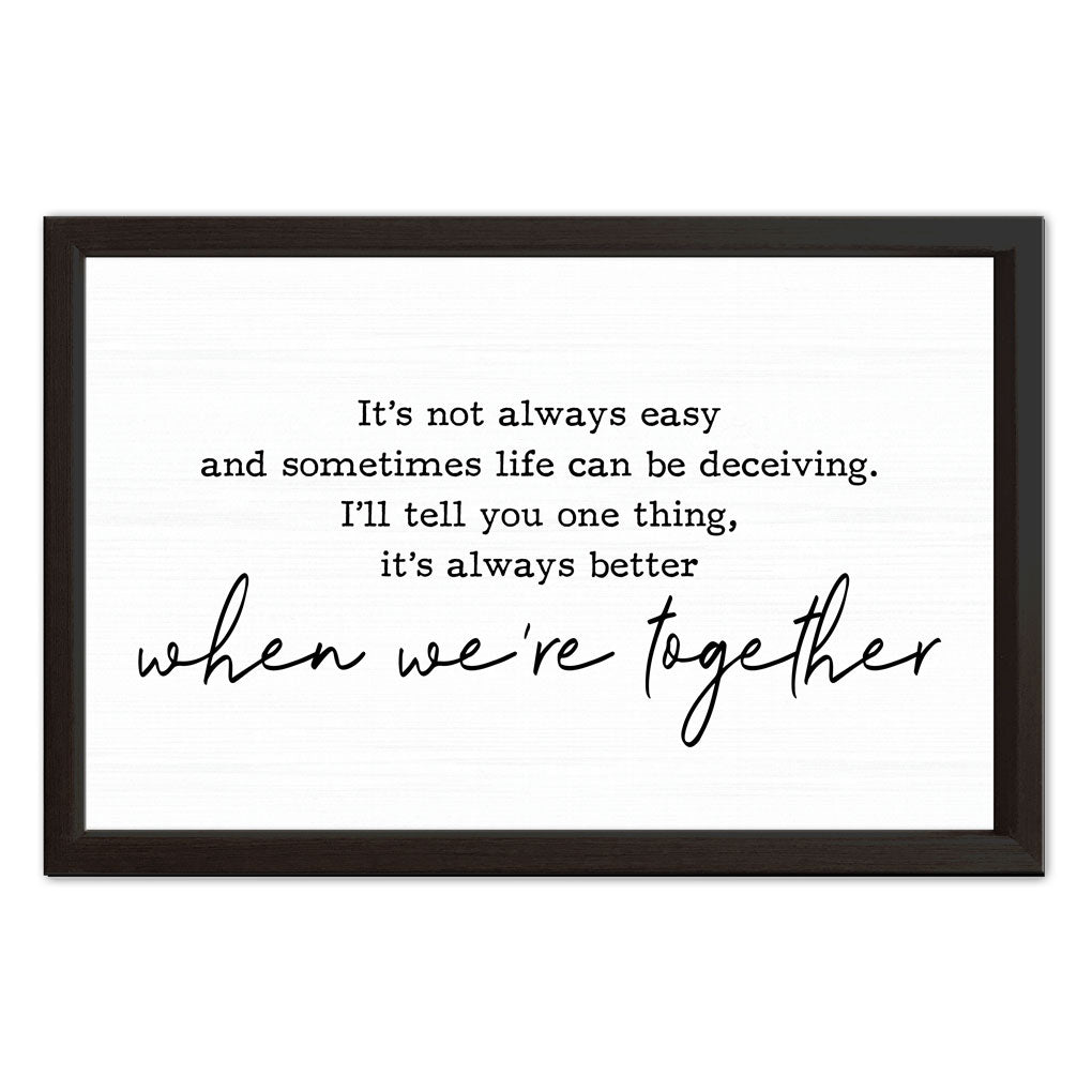 Better Together | Wood Sign