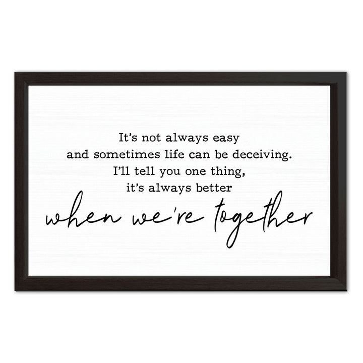 Better Together | Wood Sign