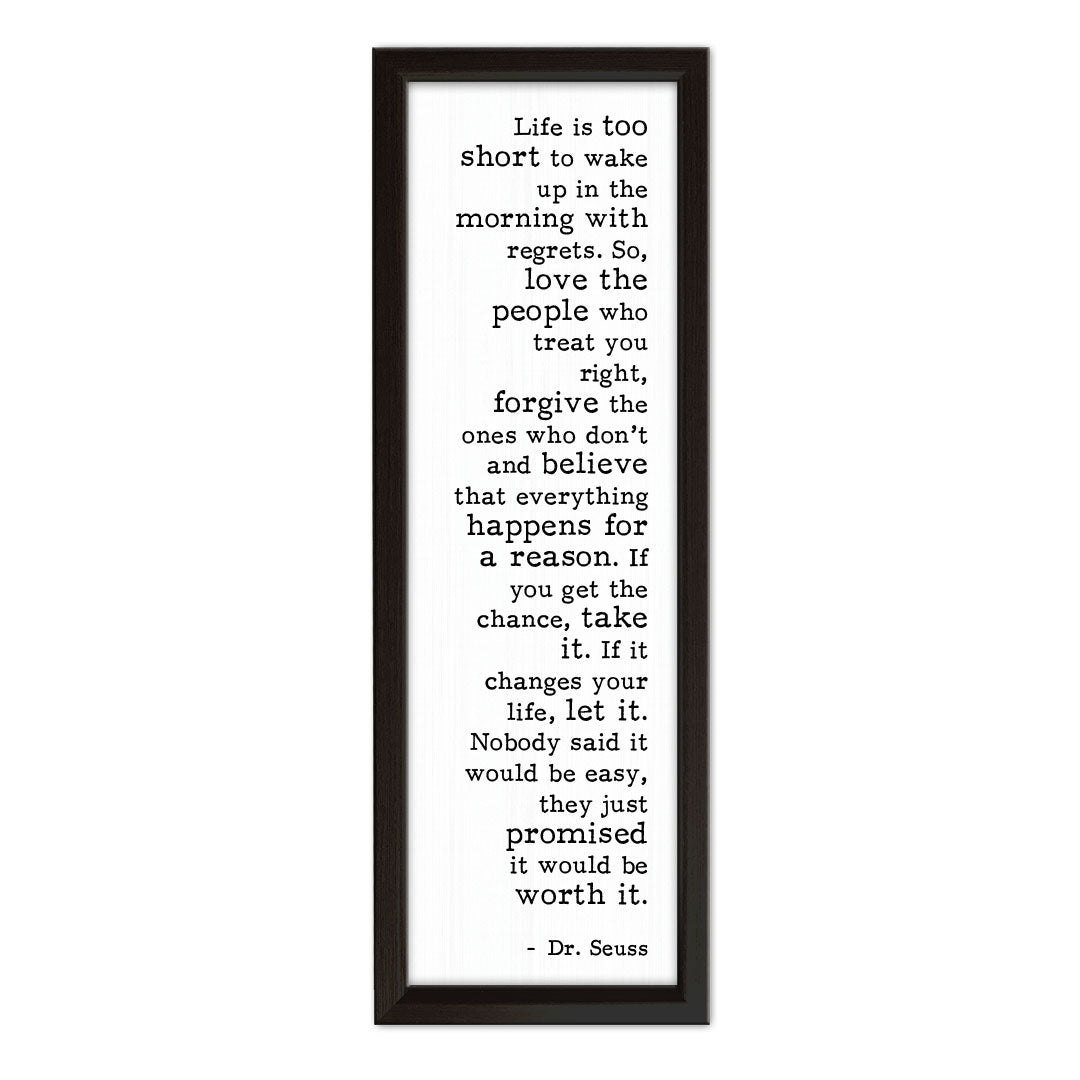 Life Is Too Short | Wood Sign
