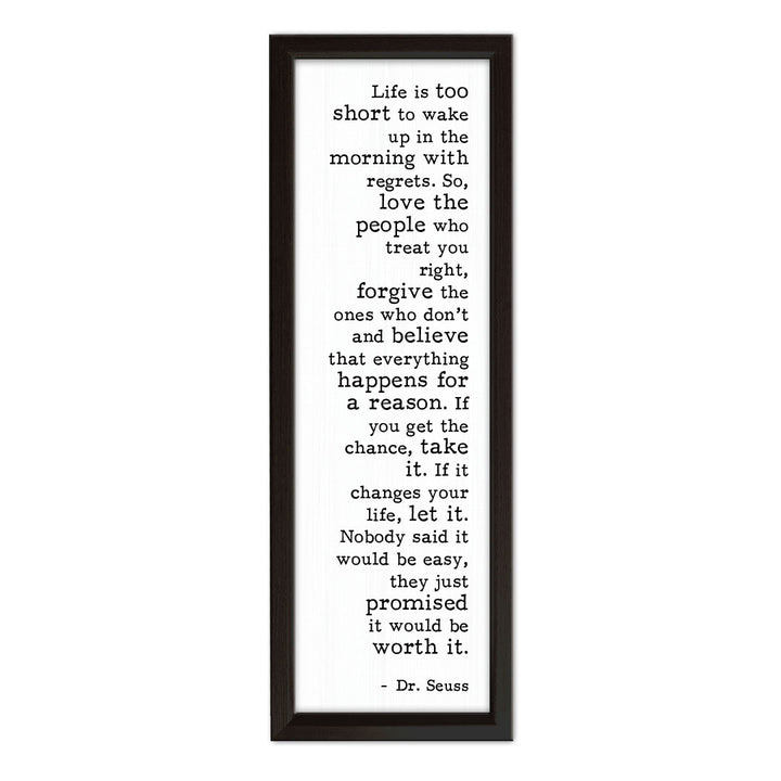 Life Is Too Short | Wood Sign
