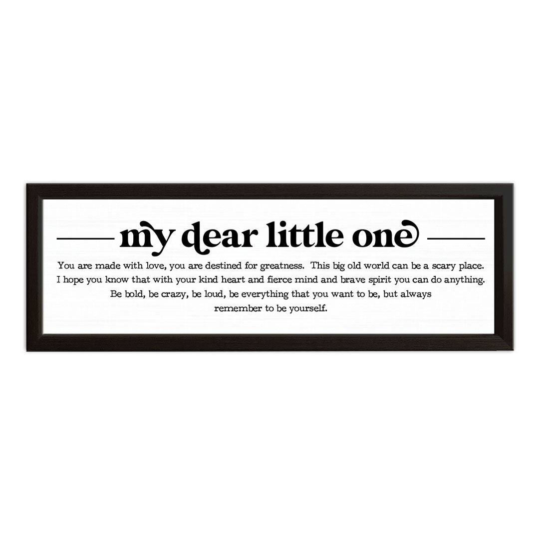 My Dear Little One | Wood Sign